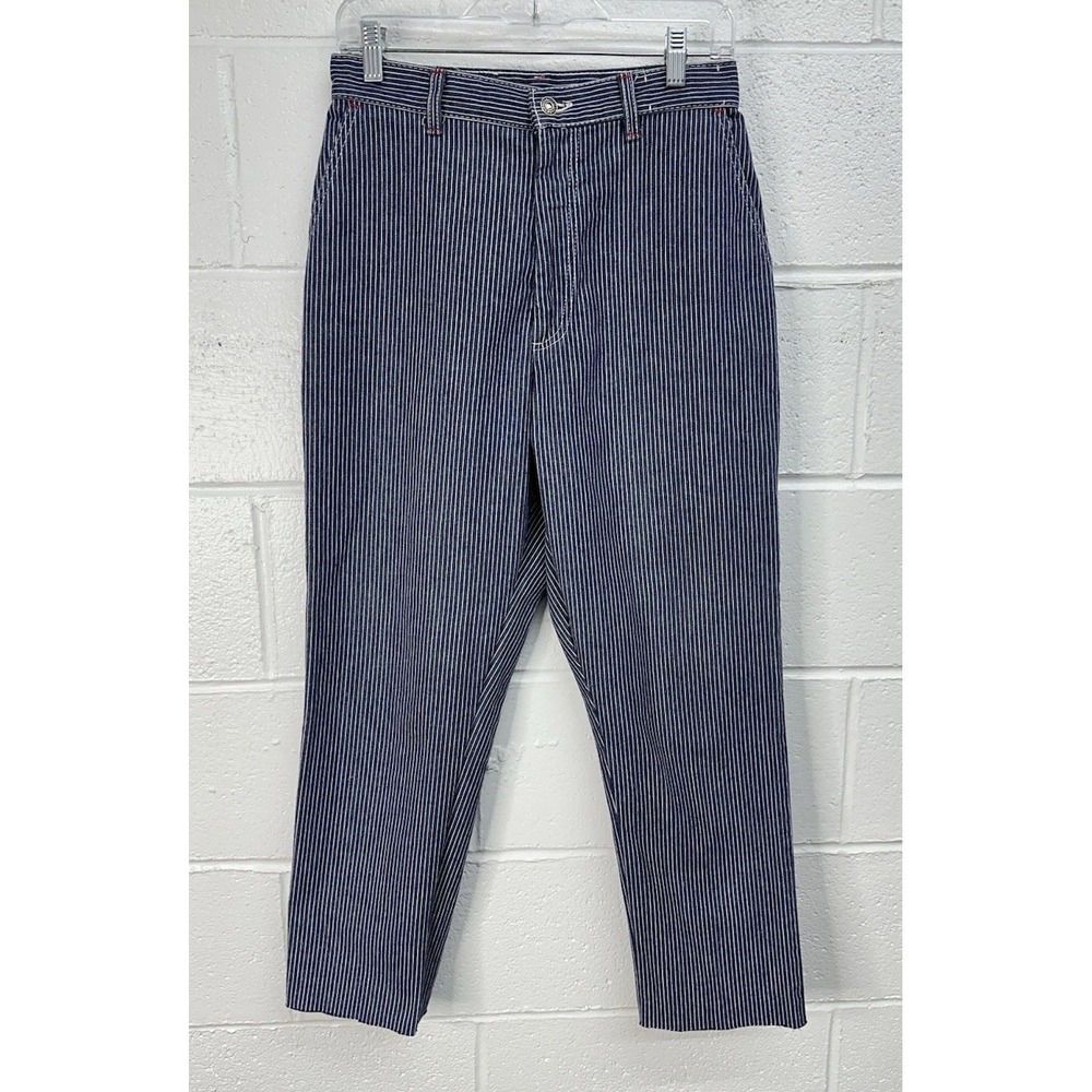 Levi's Jeans Blue Pinstripe Olympic Tag Railroad Straight / Women's 28x26